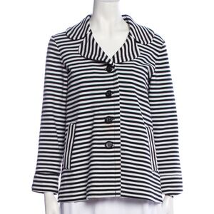 Pendleton Black and White Striped Jacket Blazer - Size Small